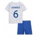 Billige Frankrig Matteo Guendouzi #6 Børnetøj Udebanetrøje til baby VM 2022 Kortærmet (+ korte bukser)
